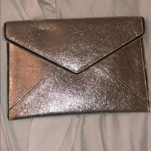 Leo clutch in Champagne by Rebecca Minkoff